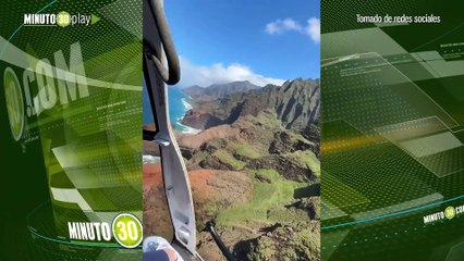 Mero piloto Turistas se salvaron de morir luego de que el motor del helicóptero en el paseaban, fallara