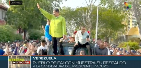 Pdte. Maduro continúa recorriendo el país para impulsar su candidatura