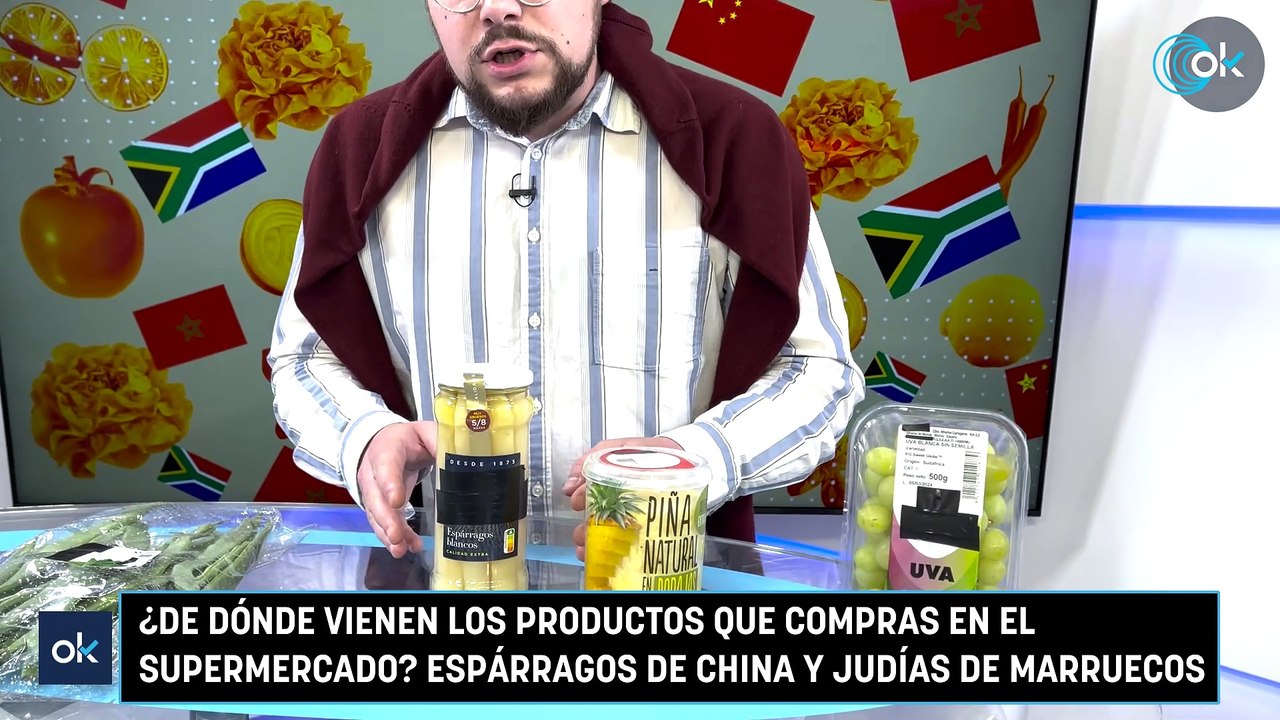 ¿De dónde vienen los productos que compras en el supermercado? Espárragos de China y judías de Marruecos