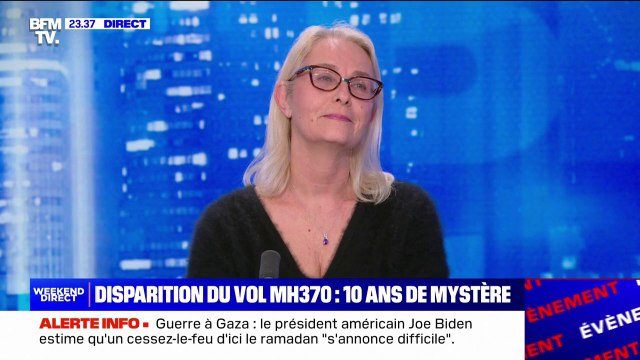 Sophie Cormary (membre de la Fédération nationale des victimes d'attentats et d'accidents collectifs): Ce qui est terrible pour le MH370, c'est que les familles ne savent pas si leurs proches sont vivants ou morts