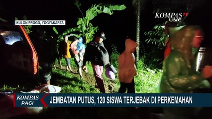 Jembatan Putus, 120 Siswa Terjebak di Bumi Perkemahan Kulon Progo