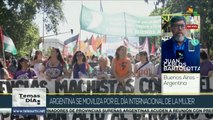 Argentina inunda sus calles con activistas por el feminismo en el 8M