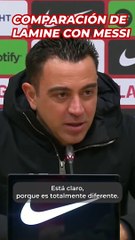 Xavi sobre las comparaciones de Lamine con Messi: "No le benefician"