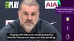 Champions League football will help Spurs' spending - Postecoglou