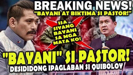 "BAYANI" si Pastor! Hindi ko papayagang ma-iskandalo ang taong ito at ipaglalaban ko siya! - Sen. Padilla