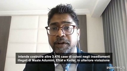 Onu: stop alle azioni israeliane illegali in Cisgiordania