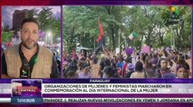 Mujeres se movilizaron por el Día Internacional de la Mujer en Paraguay