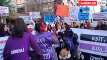 İzmir Kadın Platformu ve TİP İzmir Üyeleri 8 Mart'ta Yürüdü