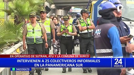 Surco: operativos contra el transporte informal continuarán