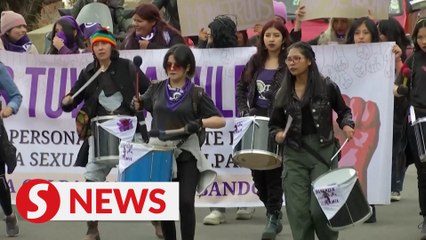 Palestinian cause joins Women's Day marches in Latin America and Madrid