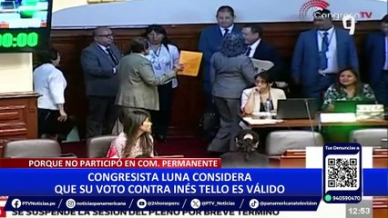 Jaime Quito pide que se vuelva a votar la inhabilitación de Aldo Vásquez e Inés Tello