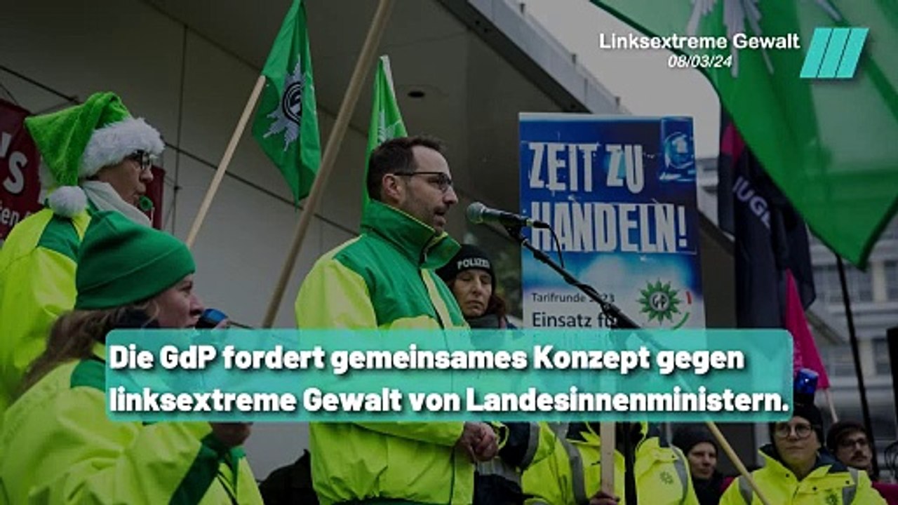 GdP Alarm: Gemeinsames Konzept gegen linksextreme Gewalt gefordert
