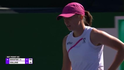 Indian Wells - Swiatek déroule face à Collins