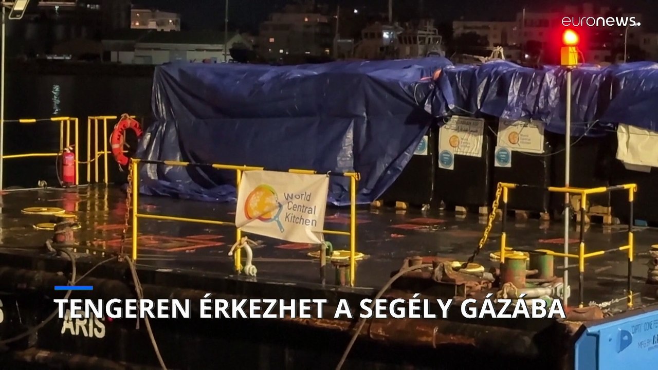 Először érkezhet segély Gázába a tengeri folyosón keresztül