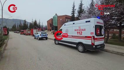 Üniversitede esrarengiz duman paniği: 2 kişi etkilendi!
