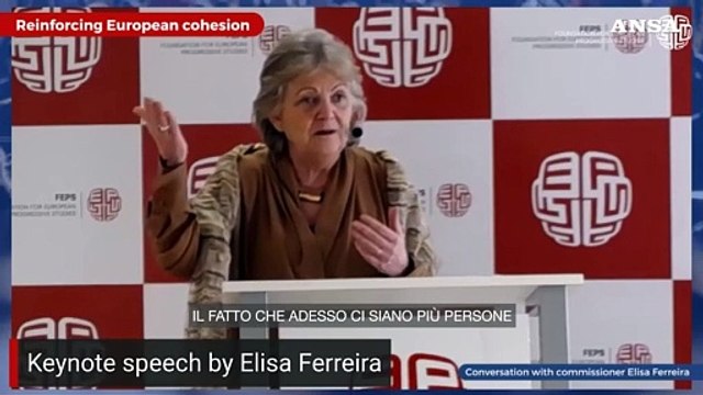 Coesione, Ferreira: La politica aiuta i Paesi piu' deboli e supporta l'accelerazione dello sviluppo
