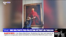 Royaume-Uni: une peinture détruite à coups de cutter par une manifestante pro-Palestine
