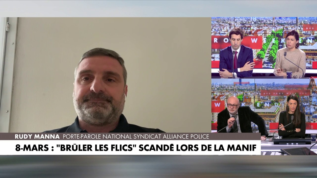 Rudy Manna, à propos du terme «brûler les flics» scandé par certaines manifestantes le 8 mars  : «Ces gens-là ne vont pas dans le sens de leur cause»