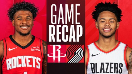 Game Recap: Rockets 123, Trail Blazers 107