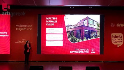 CHP Maltepe Belediye Başkan adayı Esin Köymen projelerini tanıttı