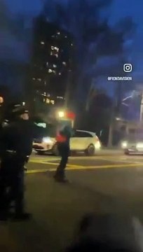 Sadece yürüyüş yapan Filistin destekçilerine alçak saldırı! Ha katil ABD ha siyonist İsrail