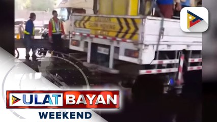 Ilang motorista, naperwisyo sa langis na tumagas sa naaksidenteng oil tanker sa SLEX