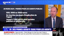 Paris 2024: Stanislas Guerini annonce des primes pouvant aller jusqu'à 1.500 euros pour les agents publics mobilisés