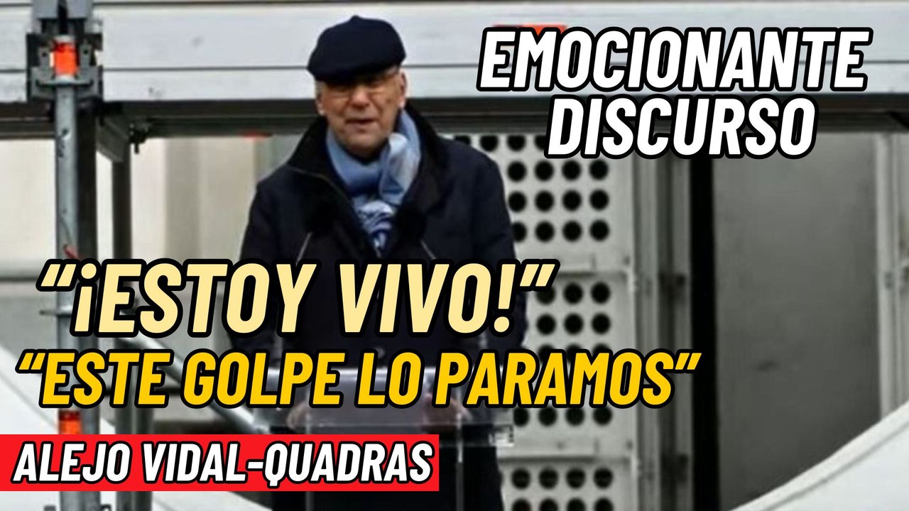 Alejo Vidal-Quadras, entre aplausos y vítores en Cibeles: “¡Este golpe lo vamos a parar!