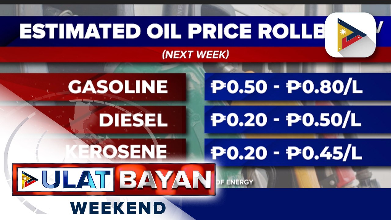 Presyo ng produktong petrolyo, posibleng bumaba sa susunod na linggo