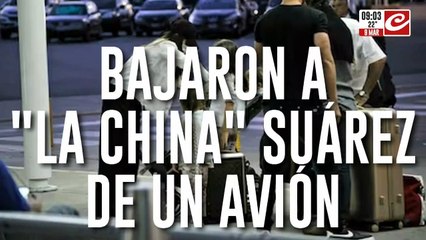 Bajaron a la "China" Suárez de un avión: ¿qué le pasó?