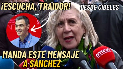 Rosa Díez advierte a Sánchez desde Cibeles: “Esta Ley de Amnistía nunca se aplicará”