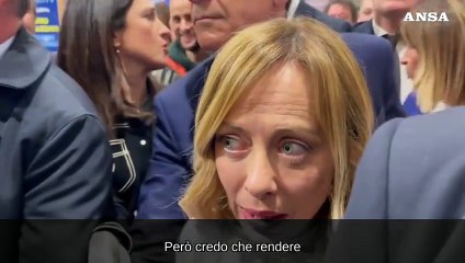 Meloni: "Per l'economia la strada intrapresa e' quella giusta"