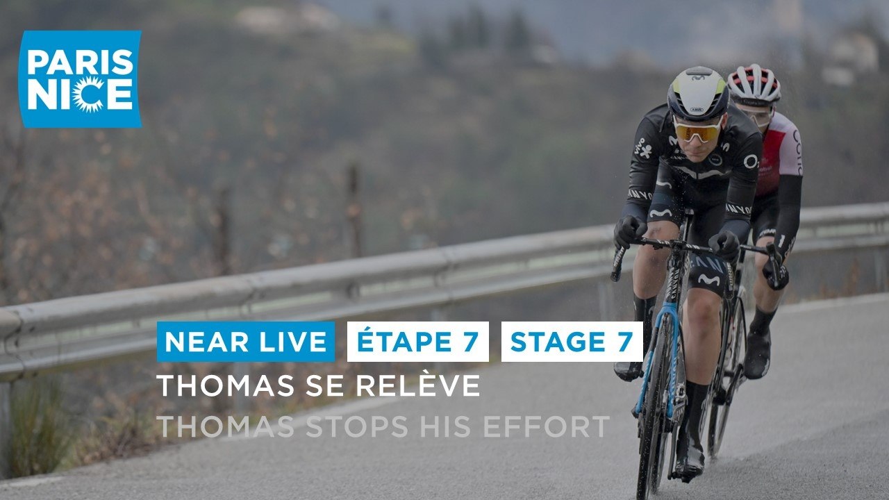 Thomas stops his effort - Stage 7 - Paris-Nice 2024