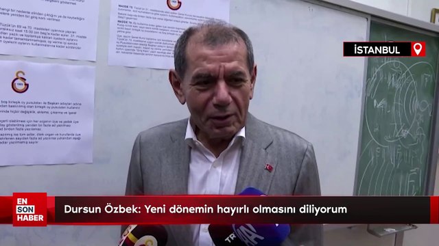 Dursun Özbek: Yeni dönemin hayırlı olmasını diliyorum