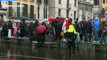 Acqua alta a Venezia: piazza San Marco allagata