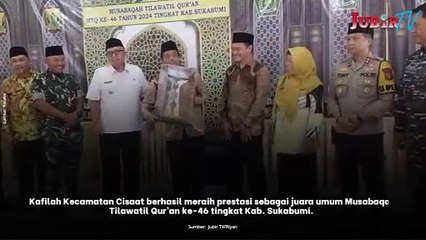 Penutupan MTQ ke-46 tingkat Kab. Sukabumi, Kecamatan Cisaat jadi Juara Umum