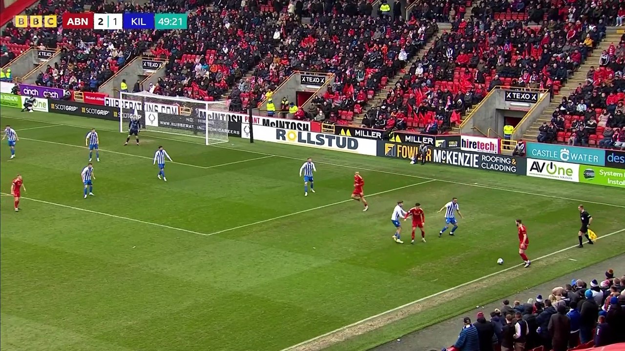 Aberdeen Vs Kilmarnock 2 half Scottish Cup Quarter final