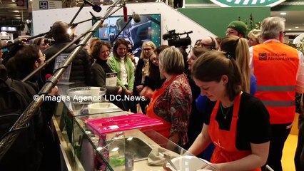 SIA2024 Des élues Écologistes au Salon de l'Agriculture. Paris/France - 1er Mars 2024