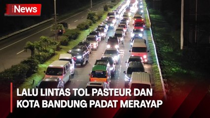 Libur Panjang, Lalu Lintas Tol Pasteur dan Pusat Kota Bandung Padat Merayap