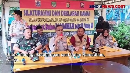 Remaja dan Pemuda di Jakarta Timur Tandatangani Deklarasi Damai