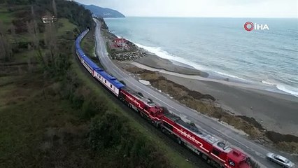 İlk sefer 12 Nisan'da! Kara Elmas Ekspresi ile Filyos limanı aynı karede
