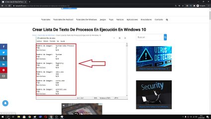  Como CREAR un LISTADO de TEXTO de PROCESOS en EJECUCIÓN en WINDOWS 10,8 y 7 FÁCIL y RÁPIDO