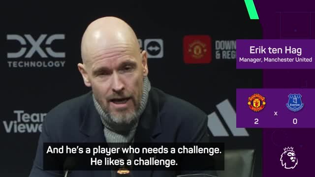Garnacho 'loves a challenge' - Ten Hag buoyant over youngster after Everton win