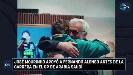 José Mourinho apoyó a Fernando Alonso antes de la carrera en el GP de Arabia Saudí