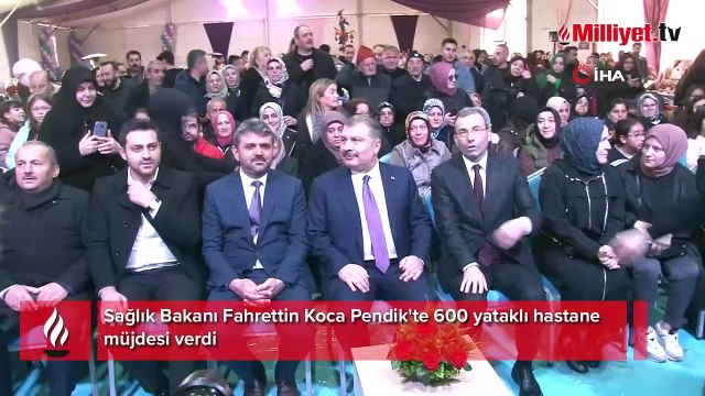 Bakan Koca 'hayırlı olsun' diyerek duyurdu! Pendik'e 600 yataklı hastane