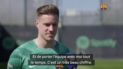 Barcelone - ter Stegen a fêté son 400e match au club : “Une fierté, un très beau chiffre”