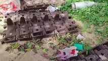 بقايا ومخلفات آليات العدو إثر استهدافها في محاور مدينة خانيونس
