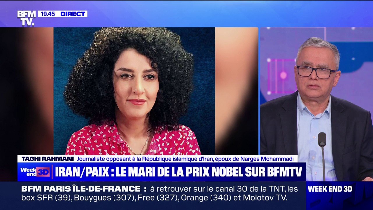 Narges Mohammadi, prix Nobel de la paix, est "privée de toute communication avec sa famille" dans sa prison en Iran, raconte son époux Tachni Rahmani