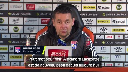 Lyon - Sage dévoile que Lacazette est... de nouveau papa ce samedi !
