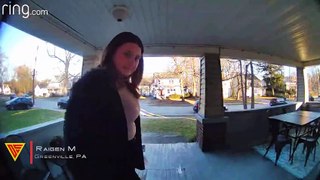 Girl Falls Twice on Steps Caught on Ring Camera | Doorbell Camera Video
